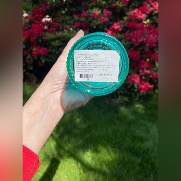 Starbucks NWT Philippines Green Bling 24oz Studded Tumbler - Picture 5 of 5